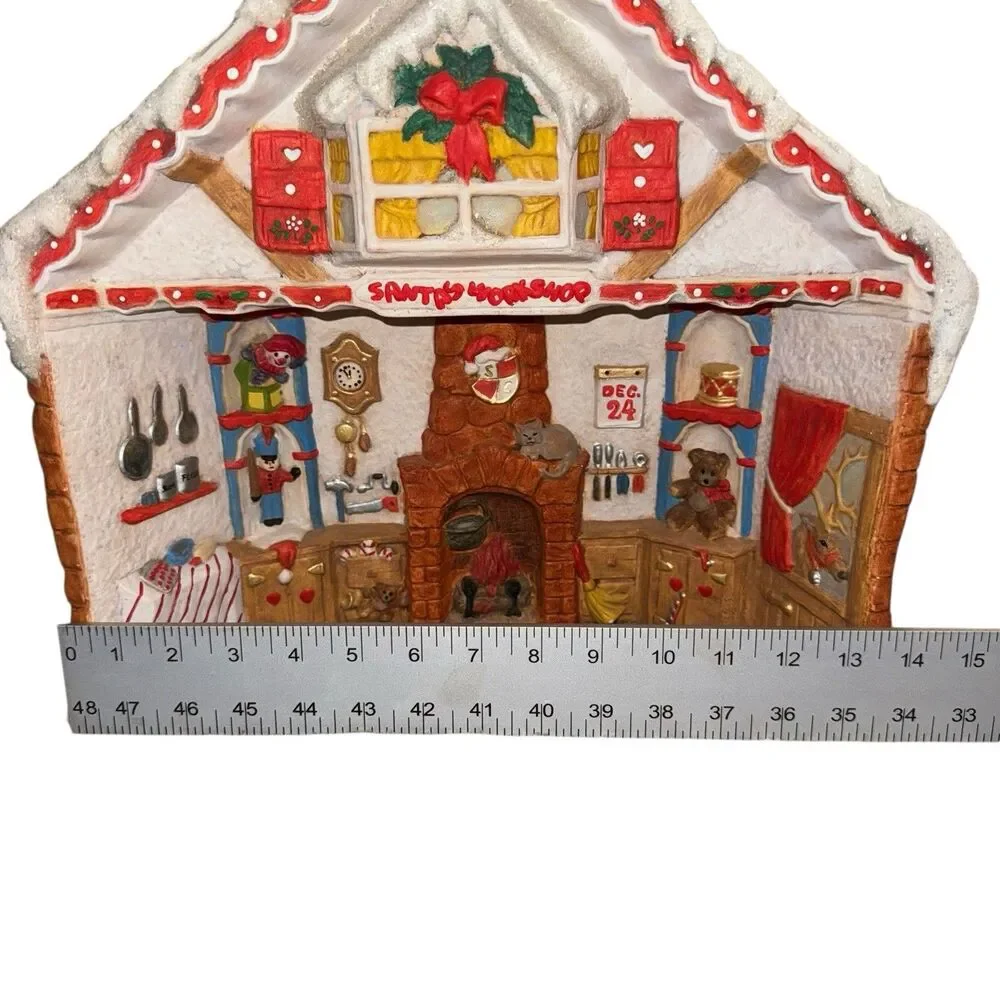 Vintage Santa's Workshop Christmas Village‎ Display Provincial Ceramic Mold